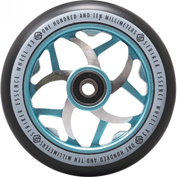  STRIKER Колесо для трюкового самокату Striker Essence V3 Black Pro Scooter Wheel 110 мм Teal 