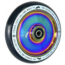  STRIKER Колесо для трюкового самокату Striker Lighty Full Core V3 Black 110 X 24mm Rainbow