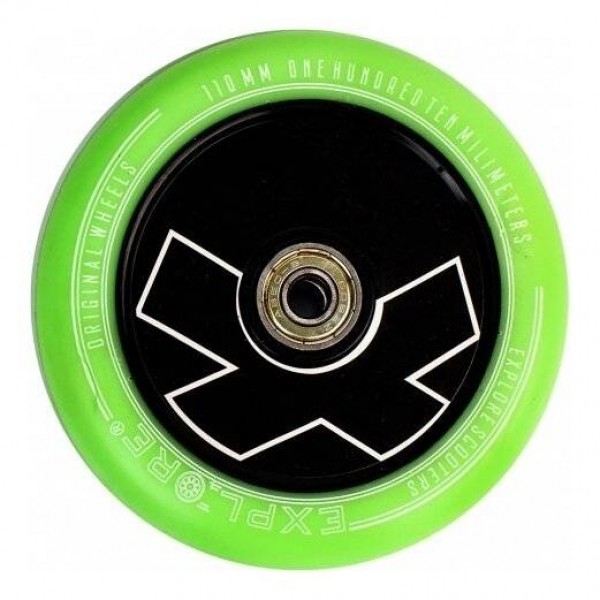 Колесо для трюкового самокату  eXplore 110mm Green