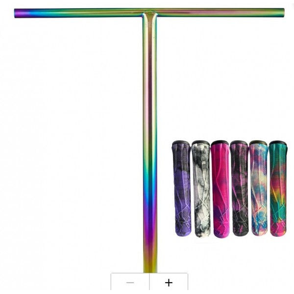 Руль Titanium Infinity Terminator Ti Pro Scooter Bar (Neochrome) Титановый