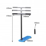 Трюковый самокат-тренажер Indo Scooter OTTER SPACE blue